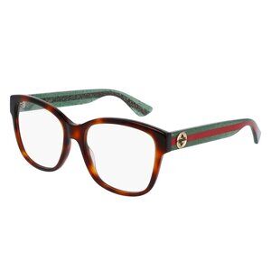 NEW GUCCI EYEGLASSES WOMEN HAVANA EYEWEAR GUCCI GG0038ON 002
